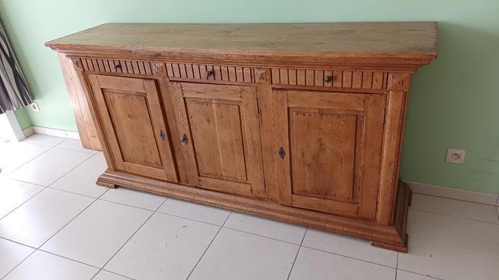 Buffet en chêne massif, Maison & Meubles, Armoires | Buffets, Comme neuf, Moins de 100 cm, 150 à 200 cm, 25 à 50 cm, Avec tiroir(s)