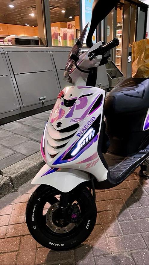 Piaggio Zip B klasse 70cc met WOK, Fietsen en Brommers, Brommers | Overige merken, Zo goed als nieuw, Klasse B (45 km/u), Ophalen