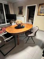 Tafel en stoelen, 100 tot 150 cm, Ophalen of Verzenden, Zo goed als nieuw, Vijf personen of meer