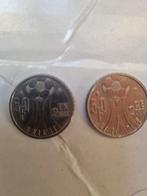 2 50 Frank stukken EK 2000, Postzegels en Munten, Ophalen of Verzenden