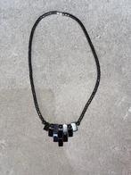 Collier Onyx noir, Handtassen en Accessoires, Kettingen, Ophalen of Verzenden, Zo goed als nieuw, Zwart, Steen of Mineraal