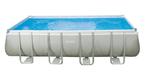 Intex ultraframe zwembad (bad met toebehoren en warmtepomp), Tuin en Terras, Zwembaden, 400 cm of meer, Gebruikt, Rechthoekig