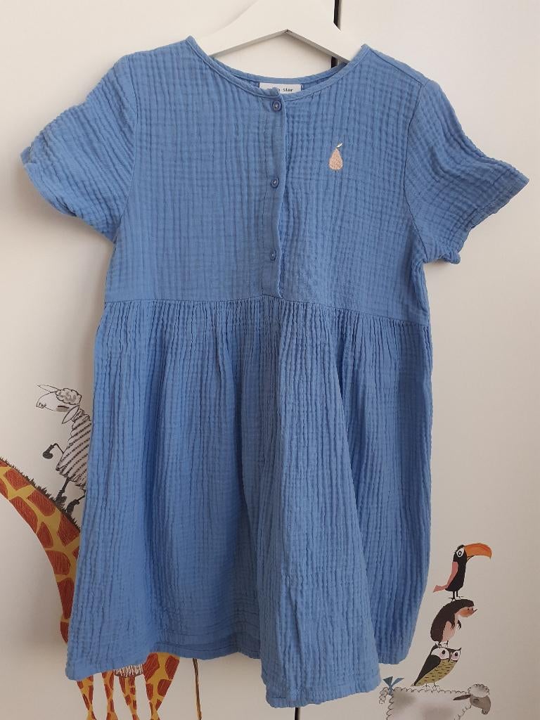 Lichtblauw tetra jurkje milla star maat 122, Kinderen en Baby's, Kinderkleding | Maat 122, Gebruikt, Meisje, Ophalen of Verzenden