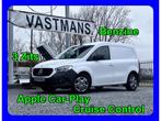 Mercedes-Benz Citan 16.900 € + BTW / Benzine / 3 Zit / Appl, Auto's, 75 kW, Monovolume, USB, Wit