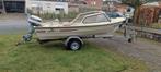 Vissersboot Rana 15 op trailer Riba, Ophalen, 10 tot 30 pk, Gebruikt, 3 tot 6 meter