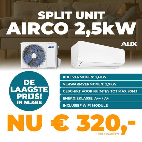 Actie: AUX Airco Split Unit 2,5kW + WiFi - Beste Prijs in NL, Maison & Meubles, Accessoires pour la Maison | Autre, Neuf, Enlèvement