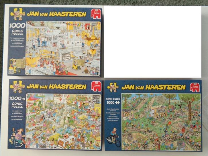 Jan van Haasteren puzzels (3 van 1000 stukjes) deel 1, Hobby en Vrije tijd, Denksport en Puzzels, Ophalen of Verzenden
