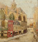 Armand Apol (1879-1950): Stadszicht (52 x 59cm), Ophalen of Verzenden