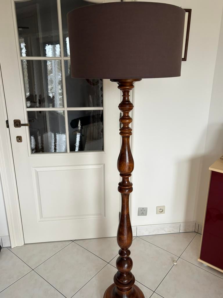 Lampadaire vintage, Maison & Meubles, Lampes | Lampadaires, Enlèvement, Comme neuf, Bois