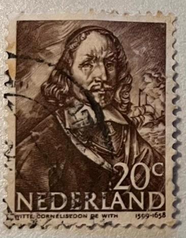 postzegel Nederland 1943 20 cent (NL0012), Postzegels en Munten, Postzegels | Nederland, Gestempeld, Na 1940, Ophalen of Verzenden
