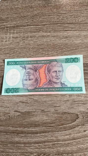 Brazil 200 Cruzeiros UNC beschikbaar voor biedingen