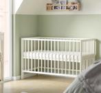 Gulliver babybed / peuterbed wit IKEA met matras en beddengo, Comme neuf, Moins de 140 cm, Matelas, Enlèvement