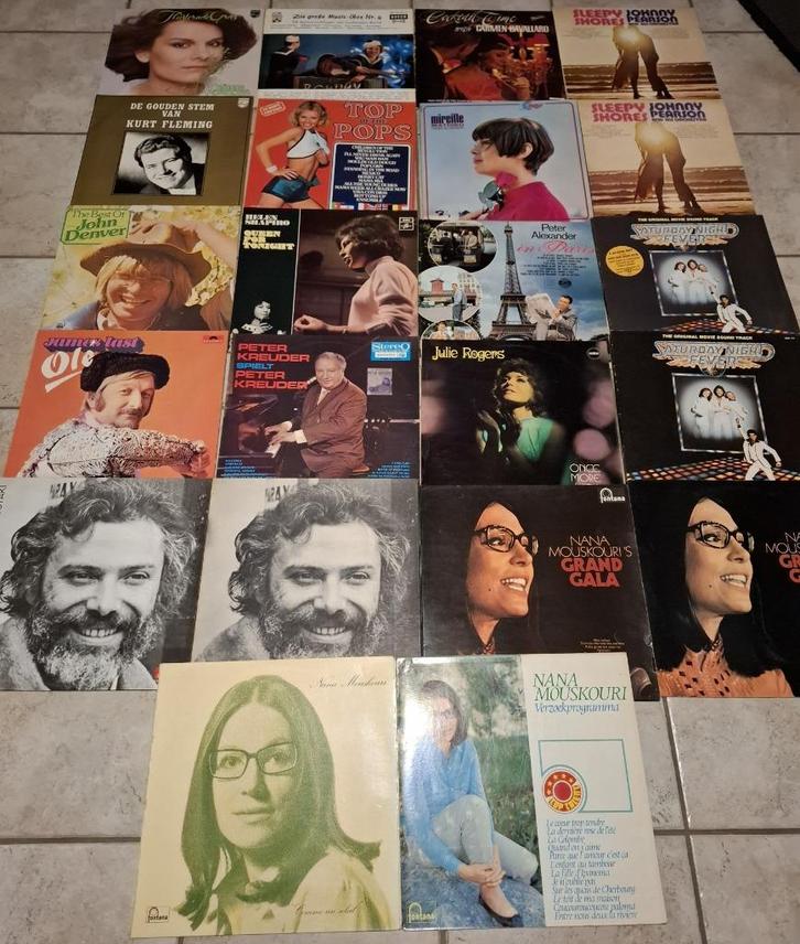 Lot van 18 LP's ('60 - '70), Cd's en Dvd's, Vinyl | Overige Vinyl, Gebruikt, 12 inch, Ophalen of Verzenden