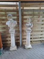 2 borstbeelden, Jardin & Terrasse, Statues de jardin, Comme neuf, Enlèvement ou Envoi