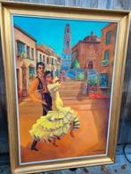 Groot schilderij op doek Cnudde - Desmyter flamenco, Ophalen