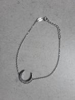 Zilveren armband met maan en briljanten, Handtassen en Accessoires, Armbanden, Ophalen of Verzenden, Zo goed als nieuw, Zilver