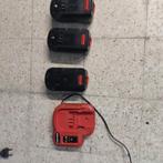 Black & Decker oplader en 3 batterijen 18 V, Ophalen, Gebruikt