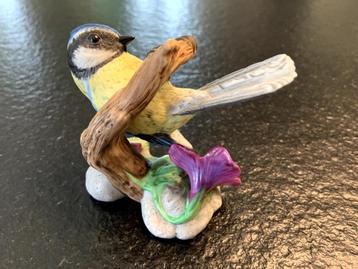 Menthe de Franklin Porcelaine Figurine - Oiseaux Bleu Tit /  beschikbaar voor biedingen