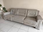 Driezitszetel leder met 2 relaxfuncties, 250 à 300 cm, Klassiek, Banc droit, Comme neuf