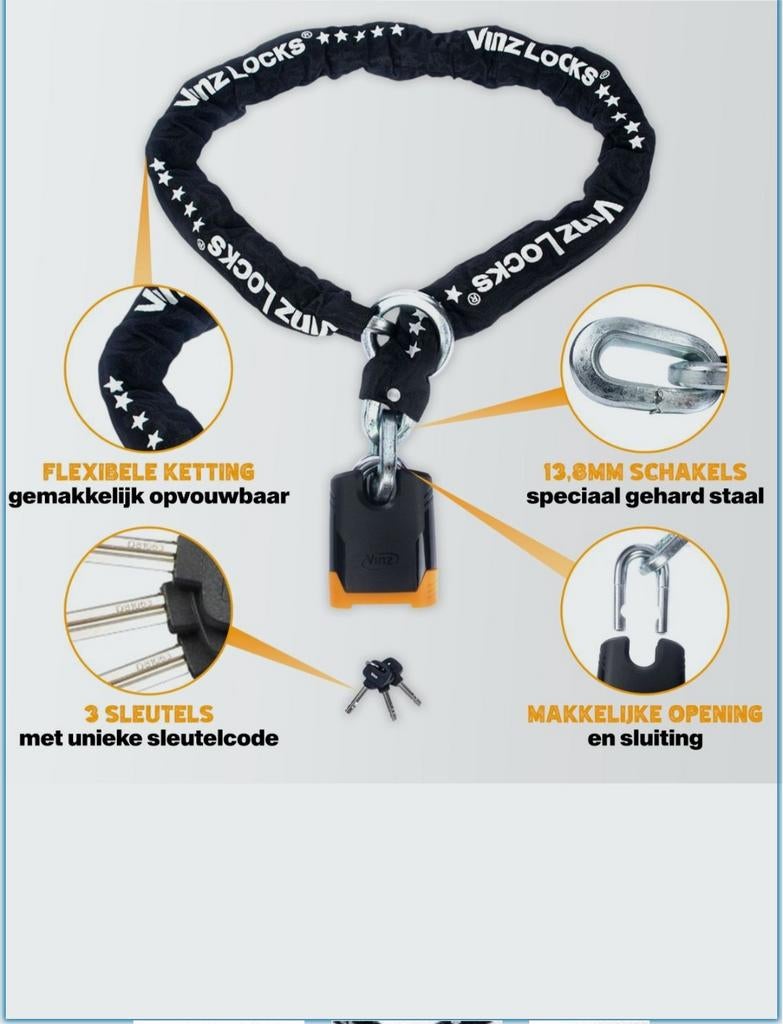 Vinz batura motorslot art 5,  150 cm, Motoren, Accessoires | Sloten, Nieuw, Ophalen of Verzenden