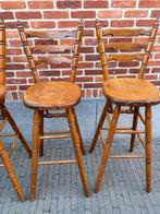 barkrukken 2 stuks, Huis en Inrichting, Ophalen, Gebruikt, Met voetsteun, 60 tot 90 cm