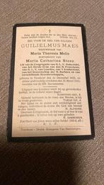 Maes x Melis xx Staes 1835 Turnhout 1910, Verzenden, Bidprentje