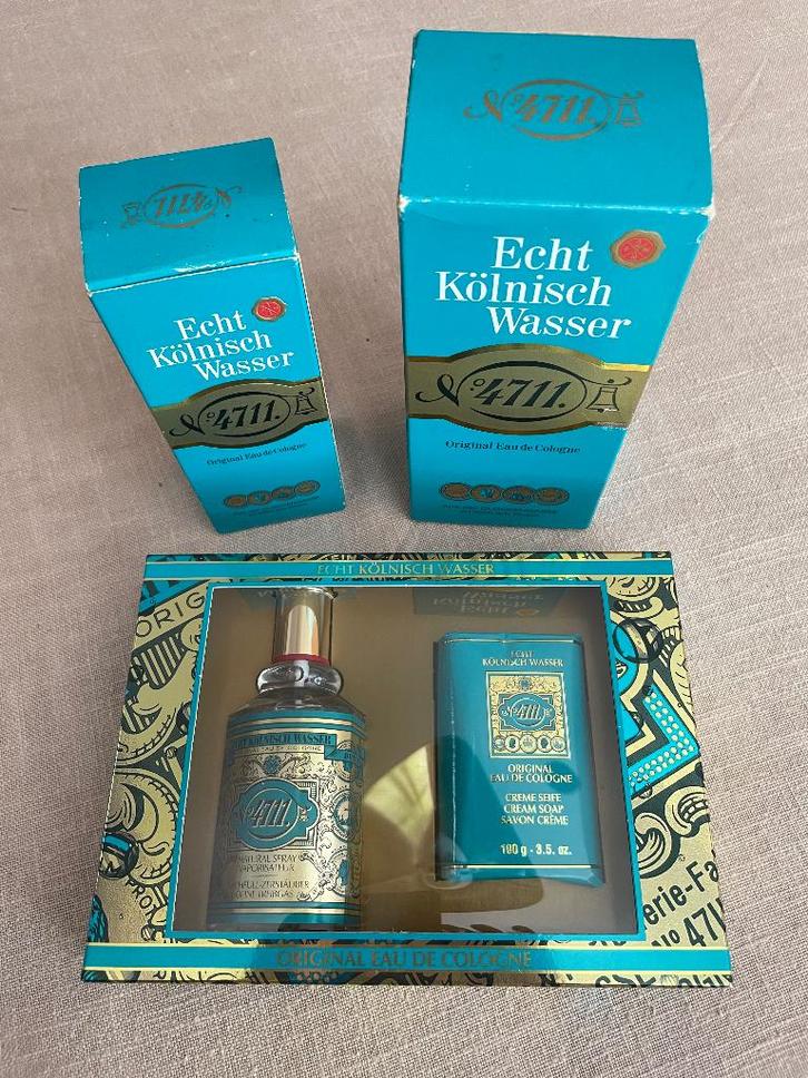 3 flesjes 4711 ongeopend + 1 stuk zeep, Handtassen en Accessoires, Uiterlijk | Parfum, Nieuw, Ophalen of Verzenden