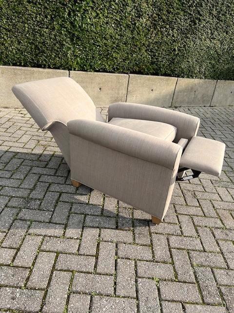 Beige relax in stof van Marie's Corner, Huis en Inrichting, Fauteuils, Zo goed als nieuw, Stof, 75 tot 100 cm, 75 tot 100 cm, Ophalen