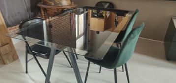 Ikea 1987 Vintage Glazen tafelblad, 170*95cm beschikbaar voor biedingen