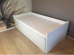 Wit dubbel/enkel bed, Ophalen, Zo goed als nieuw, Wit