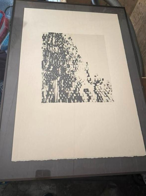 Lithographie originale Vieira da Silva –33/100 – signée, Antiek en Kunst, Kunst | Litho's en Zeefdrukken, Ophalen