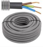 59 meter voorbedrade flexbuis met XVB kabel - 3G1,5mm², Bricolage & Construction, Enlèvement, Neuf, Câble ou Fil électrique