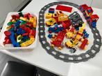 Duplo - set met trein, blokjes, voertuigen…, Ophalen of Verzenden, Gebruikt