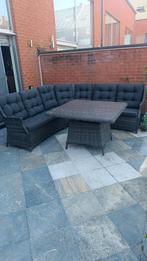 Te koop mooi hoekbank tuinset., Tuin en Terras, Tuinsets en Loungesets, Ophalen, Zo goed als nieuw, Bank, Tuinset