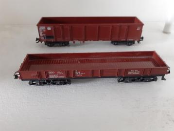 Marklin 2 wagons DB... 1x lage boordwagon,1x hoge boordwagon beschikbaar voor biedingen