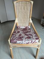 Stoelen met kussen, Huis en Inrichting, Stoelen, Ophalen, Gebruikt, Overige kleuren, Rotan - veranda
