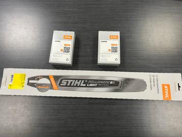 Stihl zaagblad Rollomatic ES Light 50cm + 2 kettingen  beschikbaar voor biedingen