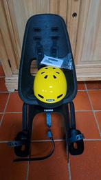 Fietsstoeltje Thule en gele helm Nutcase, Fietsen en Brommers, Ophalen