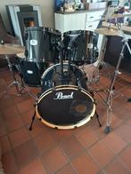 Pearl export compleet drumstel met cymbalen + drum kruk zgst, Zo goed als nieuw, Ophalen