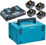 Makita- Pack 18 V (4 batterijen + 1 dubbele oplader), Doe-het-zelf en Bouw, Ophalen of Verzenden, Nieuw