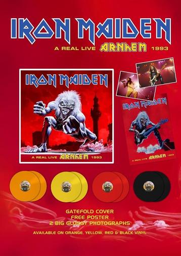 IRON MAIDEN - A REAL LIVE ARNHEM 1993 - 2 lp color vinyl