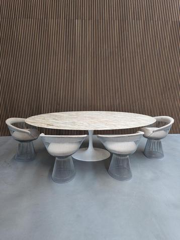 Knoll Saarinen eettafel - Calacatta marmer - 244cm beschikbaar voor biedingen