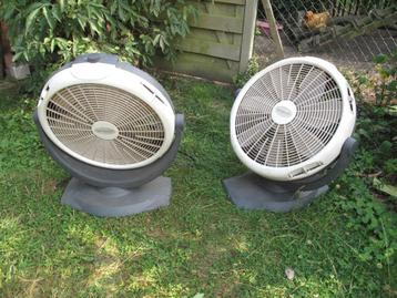 2 Ventilators van 50cm 12000m3 voor stal, atelier, feesttent beschikbaar voor biedingen