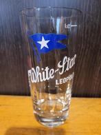 verre à facettes ancien white star leopold  33 cl, Autres marques, Utilisé, Enlèvement ou Envoi, Verre ou Verres