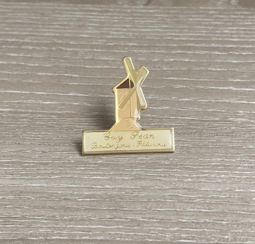 PIN - GUY JEAN - BOULANGERIE - PATISSERIE - MOULIN - MOLEN, Enlèvement ou Envoi, Utilisé, Autres sujets/thèmes, Insigne ou Pin's