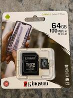 Nieuwe 64 Gb geheugenkaart, Audio, Tv en Foto, Foto | Geheugenkaarten, Nieuw, MicroSD, 64 GB, KINGSTON