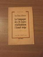 1940 BELGISCH LEGER La campagne des 18 jours et la reddition, Verzamelen, Militaria | Tweede Wereldoorlog, Ophalen of Verzenden