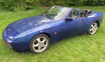 Porsche 944 S2 Cabrio 3,0 L 208 CV Bleu métallisé, Autos, Cuir, Achat, 155 kW, Boîte manuelle