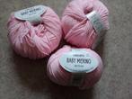 Drops baby Merino, 3x lichtroze., Nieuw, Breien of Haken, Wol of Garen, Ophalen of Verzenden