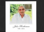 Bidprentje Jules Houtteman - Rijkswachter op rust -1940-1945, Verzamelen, Bidprentjes en Rouwkaarten, Ophalen of Verzenden, Bidprentje